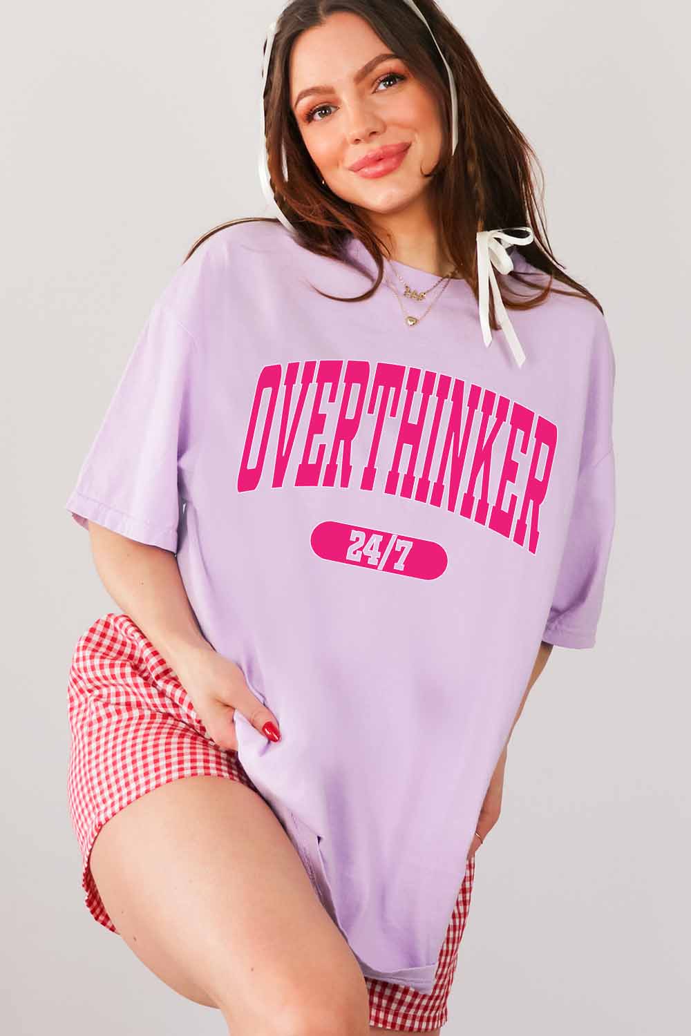 Women Graphic Tee | Overthinker 24/7
