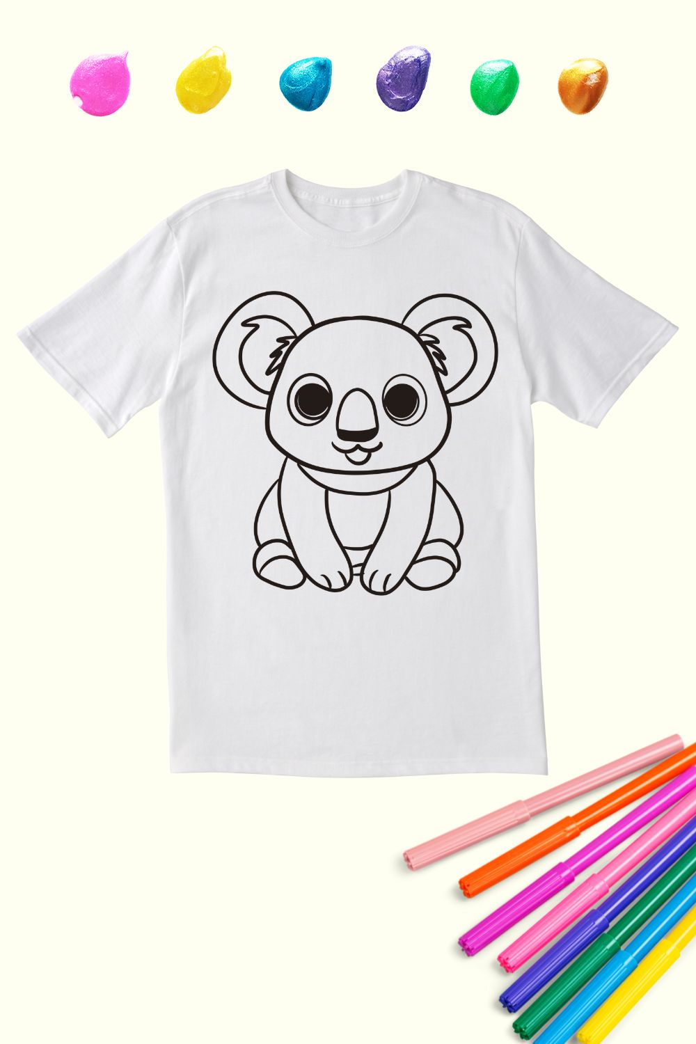 Kids Coloring Cotton Tee | Koala