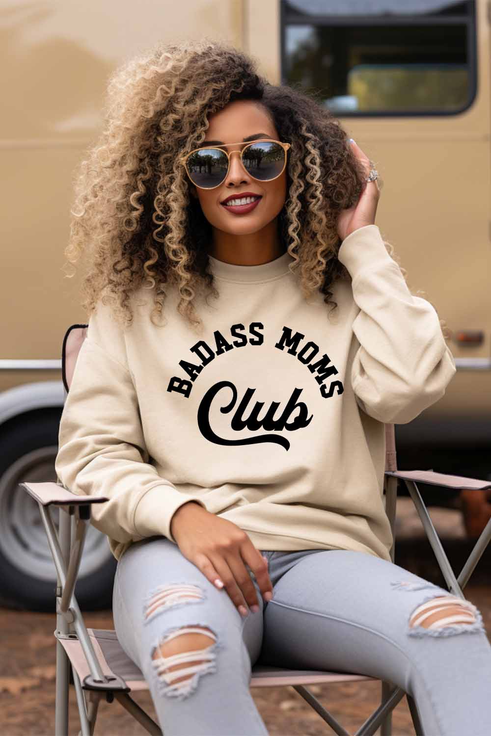 Graphic Sweatshirt | Bad ass Moms Club