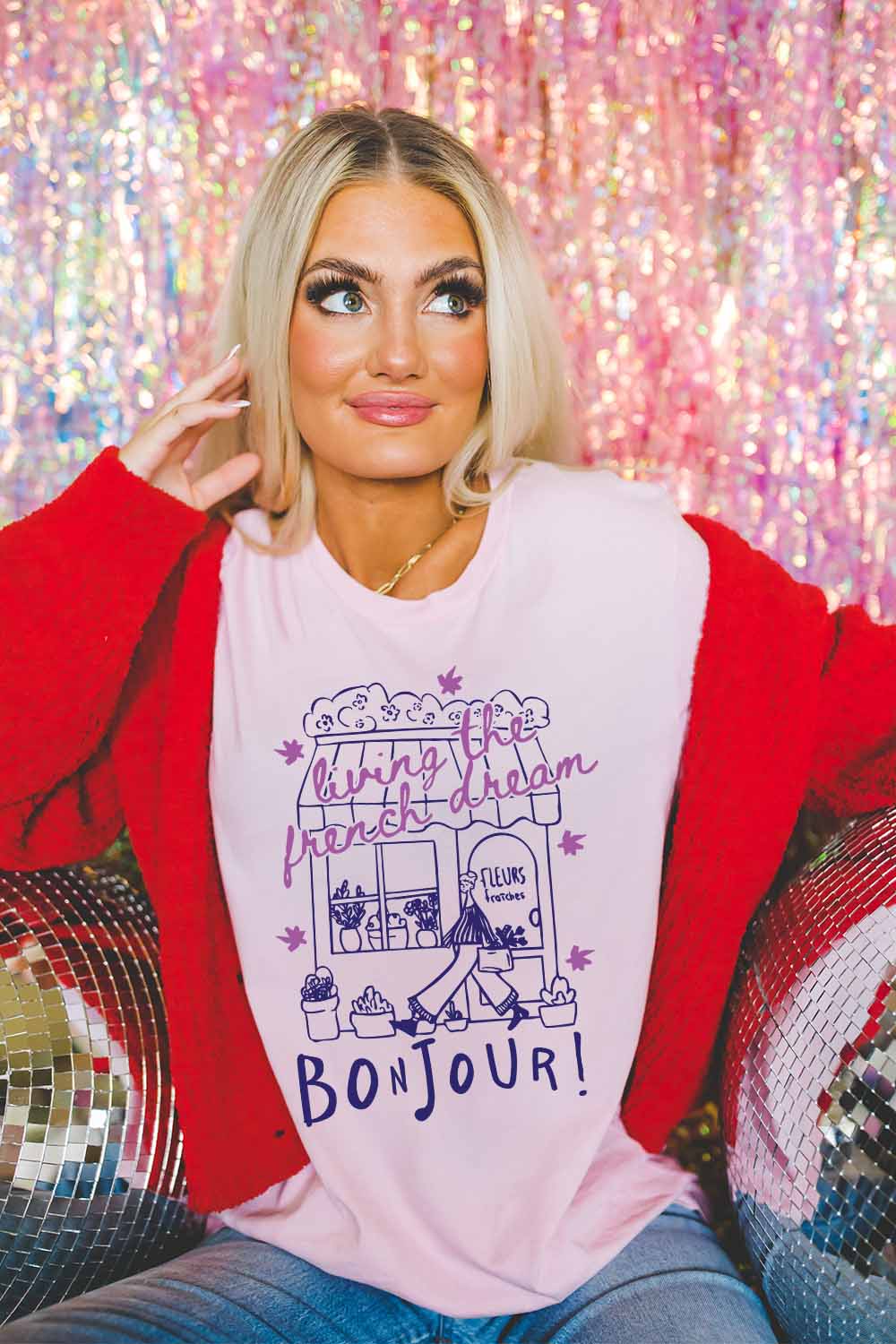 Women Graphic Tee | Bonjour