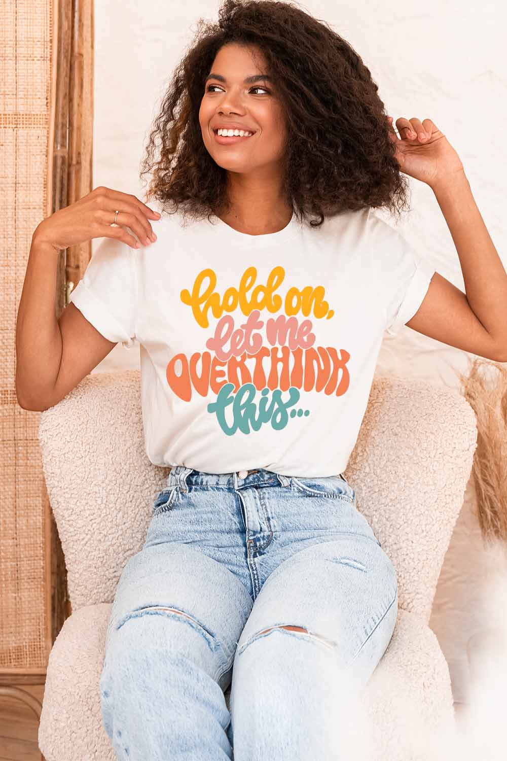 Women Graphic Tee | Let Me Overthink This