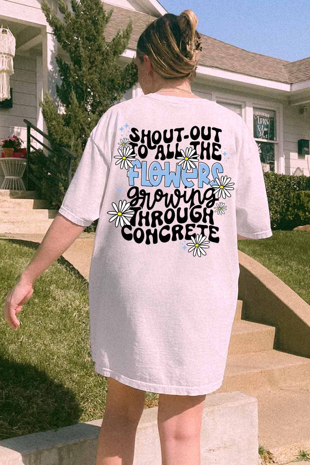 Comfort Colors Graphic Tee | Flowers