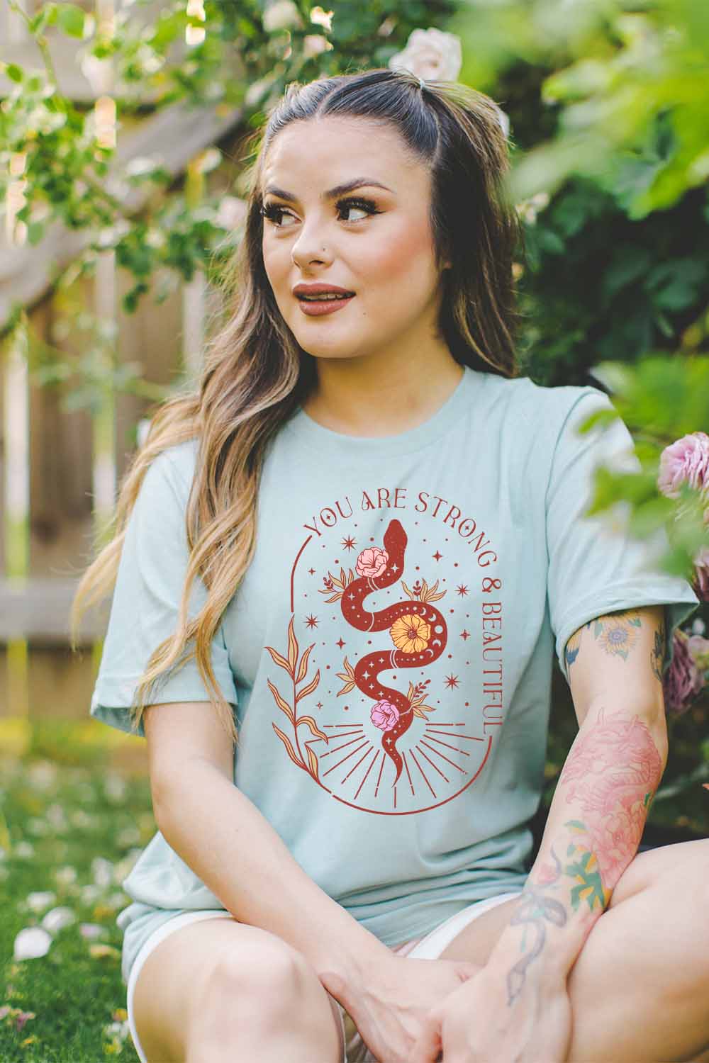 Women Graphic Tee | You are Strong & Beautiful