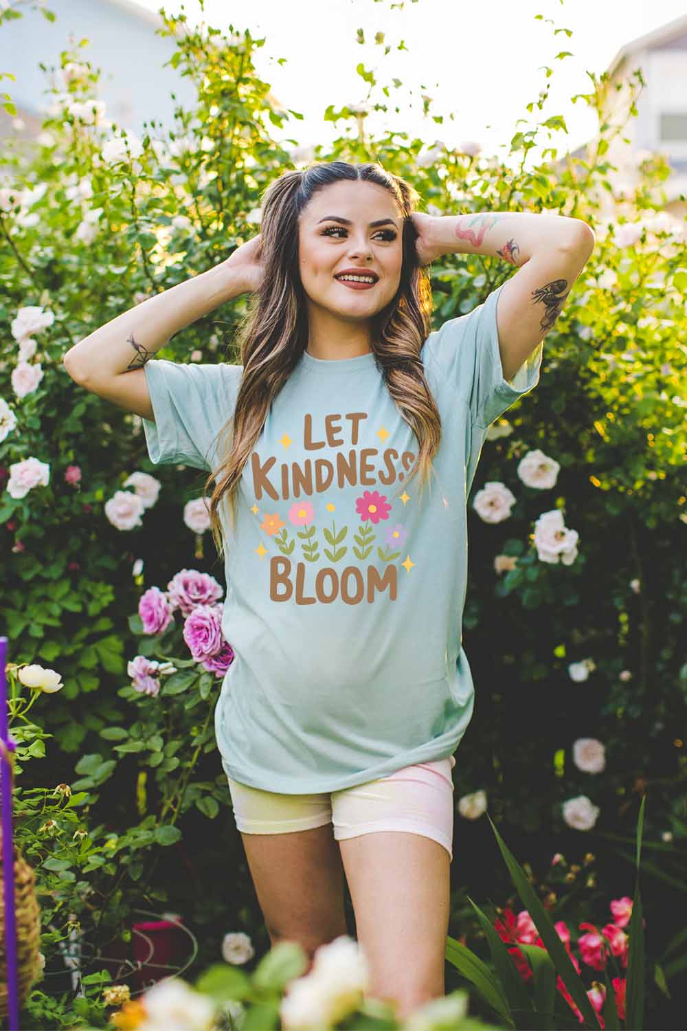 Women Graphic Tee | Let Kindness Bloom