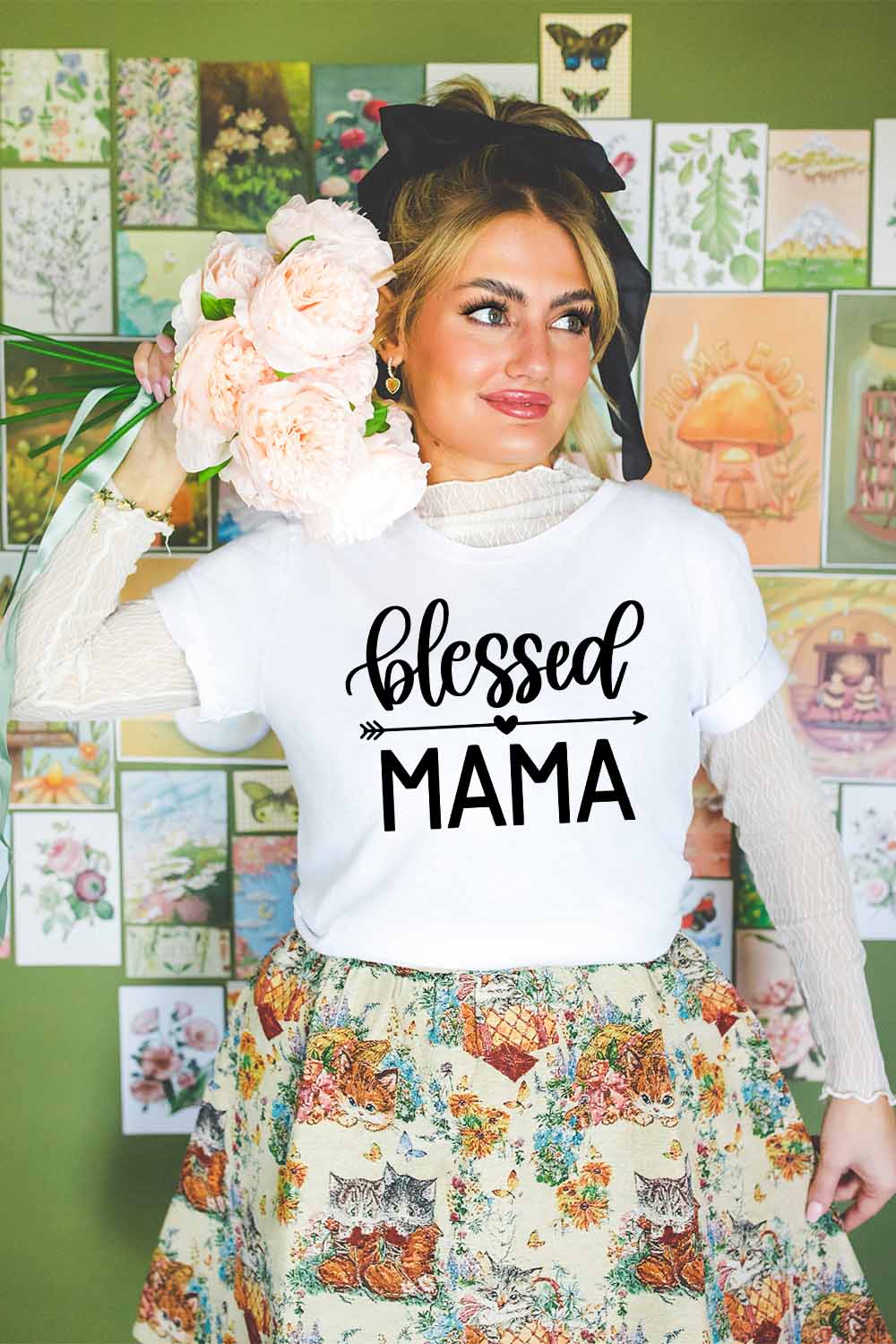 Women Graphic Tee | Blessed Mama