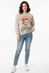 Unisex Fleece Graphic Sweatshirt , S1033