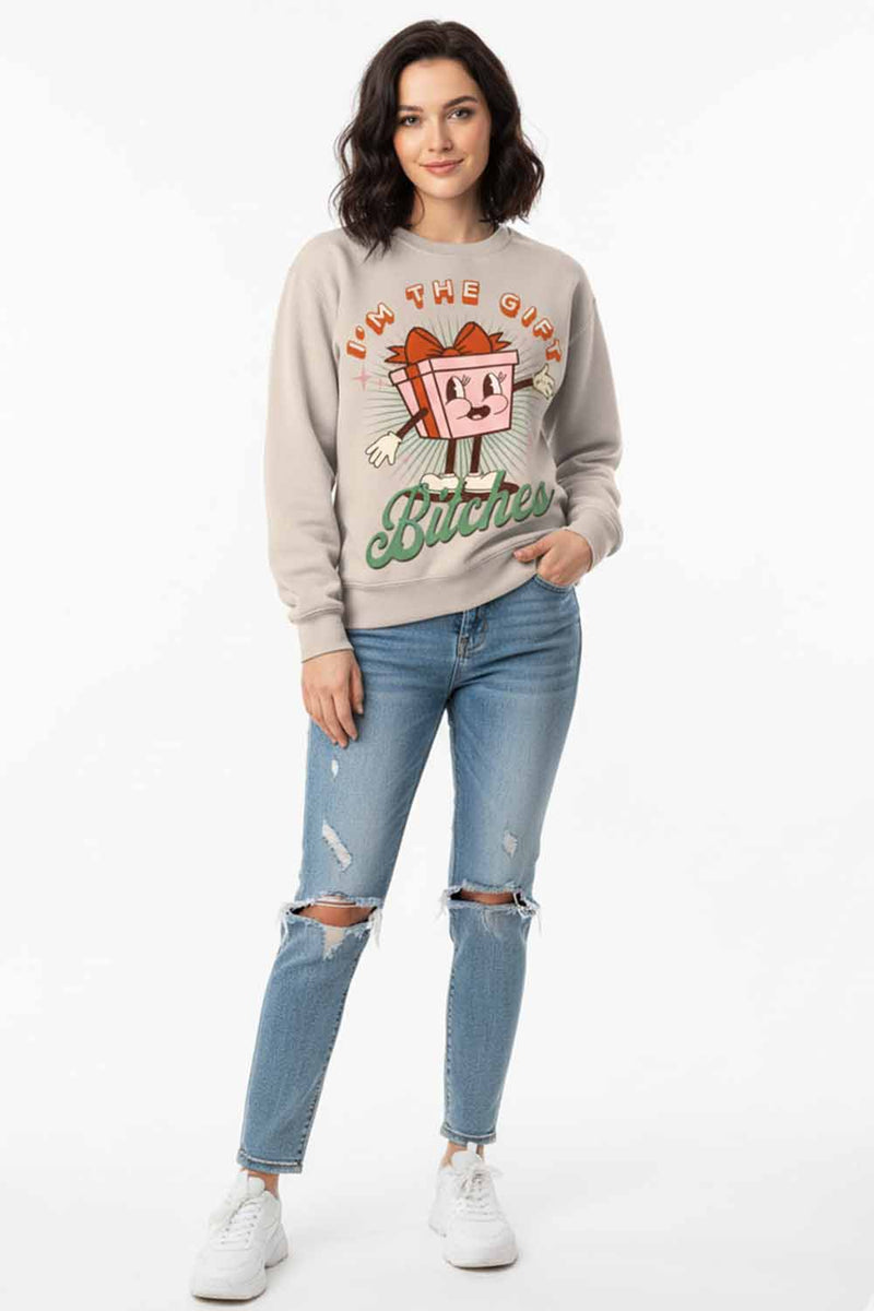 Unisex Fleece Graphic Sweatshirt , S1033